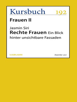 cover image of Rechte Frauen